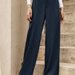 BROADSTAR Women Smart High-Rise Easy Wash Pleated Trousers-picture-29
