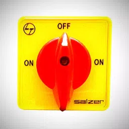 Salzer 63A 2P On-Off Rotary Switch6A B03 Full Rotation 61198SIB03TDYR-42