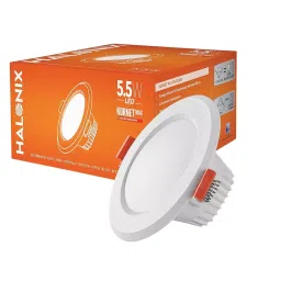 Halonix Kornet Max LED Recessed Down Lighter Polycarbonate 5.5 W, Cool White-46