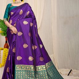 Royal Rajgharana Saree Woven Design Zari Pure Silk Banarasi Sarees-image-84