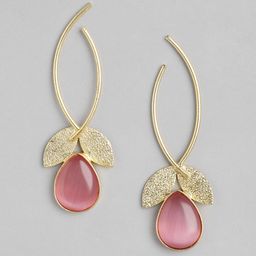 Anouk Gold-Plated Beaded Contemporary Drop Earrings-18