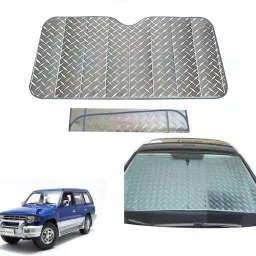 Auto Pearl F173 Dashboard Sun Shade Cover with Suction Cup for Mitsubishi Pajero (Grey)-47