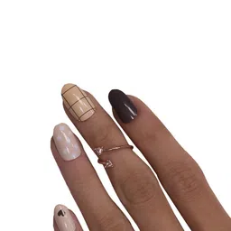 BEROMT Set Of 12 Salon Finish Press On Nail Tip With Application Kit - BFN582CN image 3