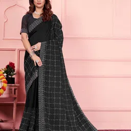 DIVASTRI Embellished Beads and Stones Saree-picture-7