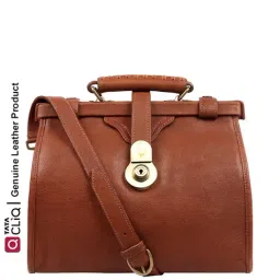 Hidesign Grazia Brown Solid Medium Sling Handbag-image-68