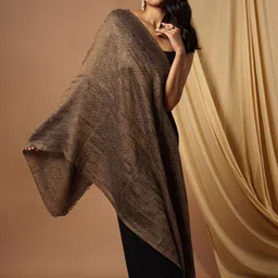 Pashmoda Women Brown Printed Wool Shawl-picture-31