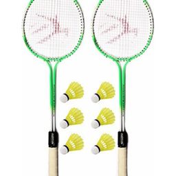 CLOVERBYTE 2 Racquet with 6 ShuttleCock - May Vary in Colour-1