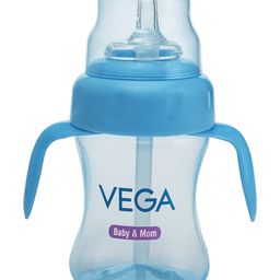 Vega Baby Sipper Bottle With Double Handle Blue-  250 ml-image-47
