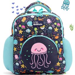 Intelliskills Trendy & Spacious Squishy Fishy School Bag with Comfortable Cushion Padding Blue - 14 Inches-image-91