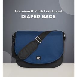 Mi Arcus Diaper Bag with Diaper Changing Sheet & One Wet Bags for Multipurpose, Travel for Mom and Dad- Blue-27
