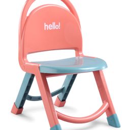 Babyhug Hello Kids Portable Non-Slip Folding Chair - Grey-picture-17