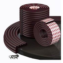 Kids Station Edge Protector for Baby Safety 2m W-Shape Rubber Guard for Sharp Edges (Brown)-9