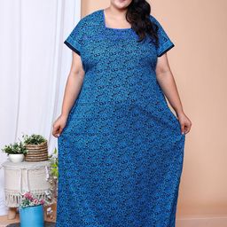 JAIPZZ APPARELS Women Plus Size Maxi Nightdress-image-23