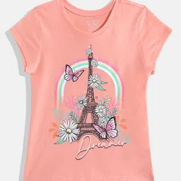 THE CHILDREN'S PLACE Girls Printed Pure Cotton T-Shirt-picture-24
