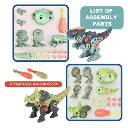 OPINA DIY Dinosaur Toy With Screwdriver Building Learning Unique Dinosaur STEM Toys Pack of 4 (Color And Design May Vary) image 4