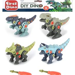 OPINA DIY Dinosaur Toy With Screwdriver Building Learning Unique Dinosaur STEM Toys Pack of 4 (Color And Design May Vary) image 5