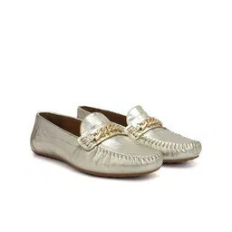 ROSSO BRUNELLO Women Lightweight Slip-On Woven Design Leather Loafers-39