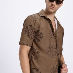 UNRL Indie Print Floral Printed Casual Shirt-image-34