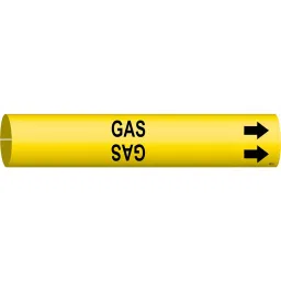BRADY Plastic Pipe Marker Gas Yellow and Black 7/8 x 7/8 x 0.02 inch, 6GT37-image-75