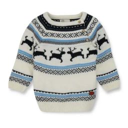 GJ baby Kids White & Black Cotton Printed Full Sleeves Sweater-image-66