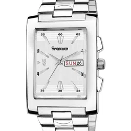 SPENCHER Men Stainless Steel Straps Round Reset Time Analogue Watch Spencher-45