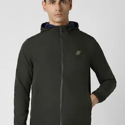 Van Heusen Flex Men Solid Hooded Reversible Sporty Jacket-picture-45