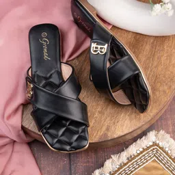 BRISKERS Gromad Ocean BreezeTextured Open Toe Flats-image-96