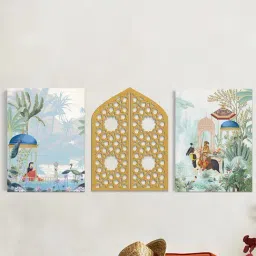 Art Street Blue Synthetic Wood Wall Art For Home D¿cor-image-71