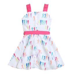 Tiny Girl Pink Barbie Printed Dress-image-35