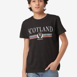 Red Tape Boys Black Printed T-Shirt-image-10