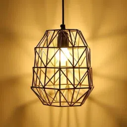 Home4U Golden Mild Steel Hanging Lamp - Set of 1-18