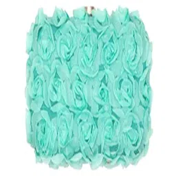 Tarini Nirula Turquoise Silk Minaudiere Clutch-21