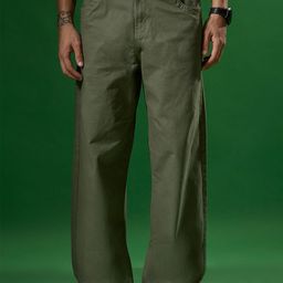 Espanshe Men Solid Custom Relaxed Fit Mid-Rise Casual Wide Leg Trousers-7