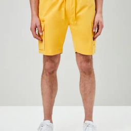 Forever 21 Yellow Regular Fit Cargo Shorts-image-24