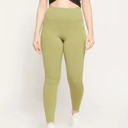 Clovia Olive Slim Fit Tights-image-66