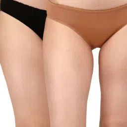 Soie Black & White Bikini Panty - Pack of 2-image-62