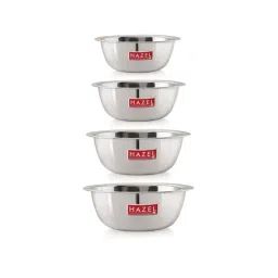 HAZEL Silver Stainless Steel Mixing Bowl - Set of 4 (1.1L)-20