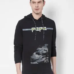 Pepe Jeans Black Slim Fit Printed Hooded Sweatshirts-picture-22