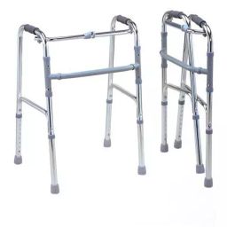 Tan45 70 x 50 x 10 cm Steel 2.5 kg Silver Height Adjustable Foldable Walker-22