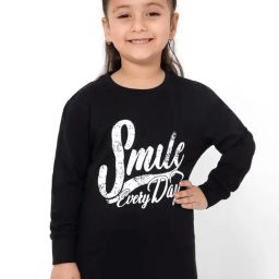 Bodycare Kids Black Graphic Print Full Sleeves T-Shirt-picture-3
