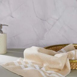 Fabindia Standalone Beige Cotton Honeycomb Hand Towel-image-68