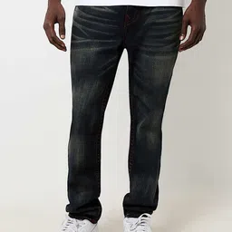 True Religion Men Cotton Rocco Super T Slim Fit Mid-Rise Heavy Fade Jeans-picture-46