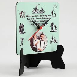 FNP Multicolor MDF Personalised Fathers Day Table Clock image 3