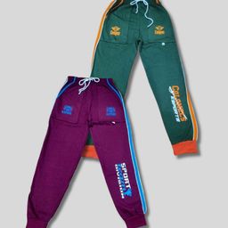 Shajiv Kids Pack Of 2 Printed 100% Cotton Mid-Rise Joggers-image-81