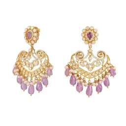 Kicky & Perky Chandbali 925 Sterling Silver Earrings For Women-image-35
