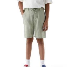 Rare Ones Boys Green Cotton Regular Fit Shorts-picture-40