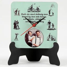 FNP Multicolor MDF Personalised Fathers Day Table Clock image 2