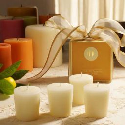 Pure Home and Living Wax White Lavender & Chamomile Votive Candles - Set of 4-image-94