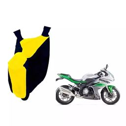 Auto Pearl Waterproof Two Wheeler Cover For Benelli 302R (Yellow & Blue)-image-32