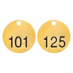 BRADY 38.1mm(1-1/2 Inch) Stamped Numbered Tag Set for General Purpose, 20TD83 (Pack of 25)-image-86